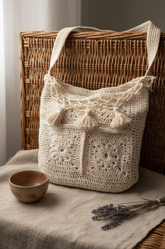 CARTERA CONSTANZA- CROSS BODY ALGODON GRANNIES