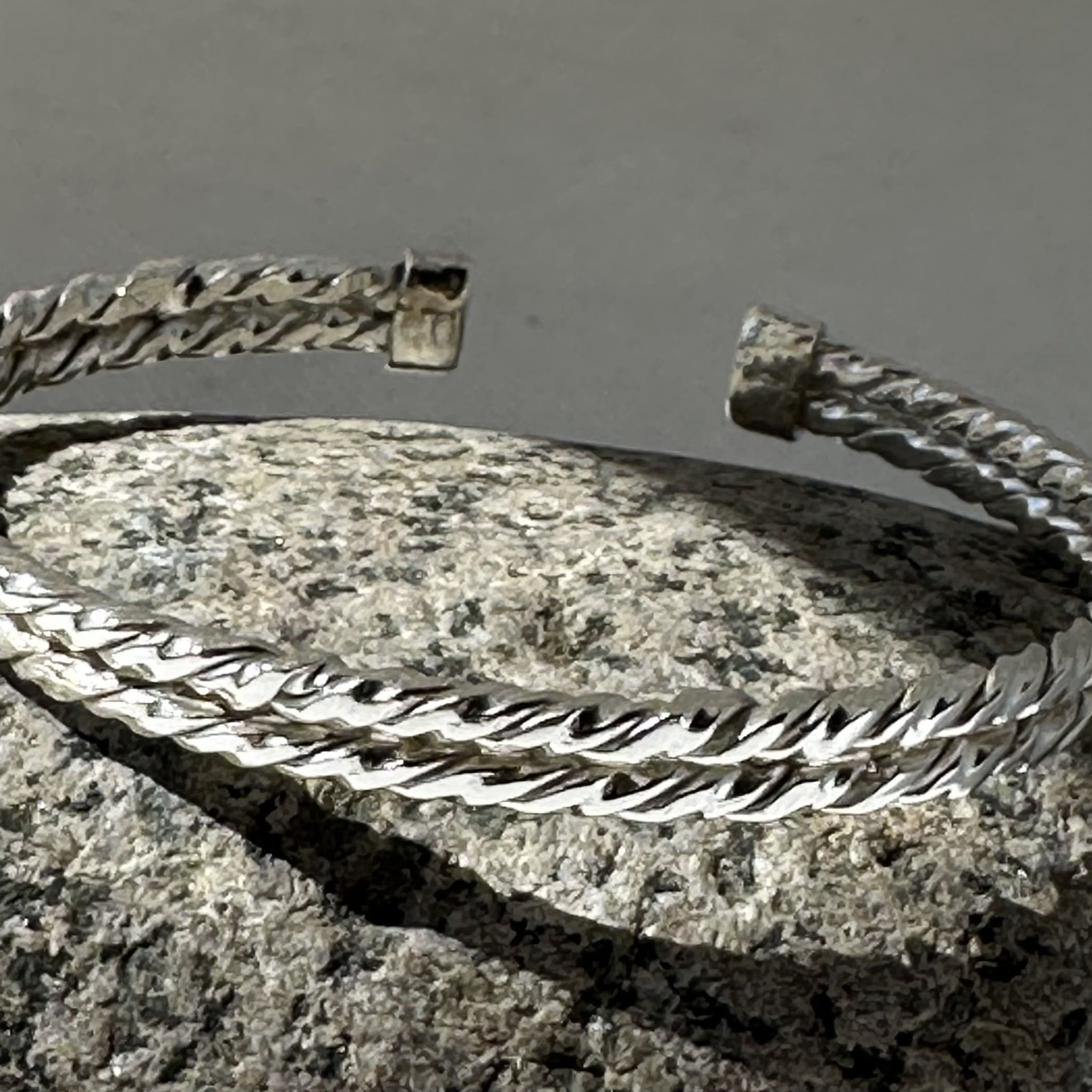 FR-2017- PULSERA ESCLAVA PLATA TRENZADA