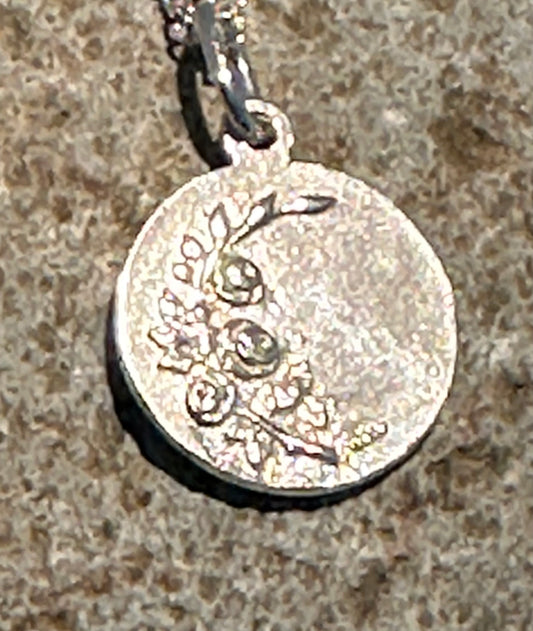 MEDALLA FR 9006- VIRGEN PLATA Y CADENA TOURBILLON 45
