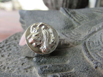 ANILLO FR0010- ANILLO PLATA SELLO LEON