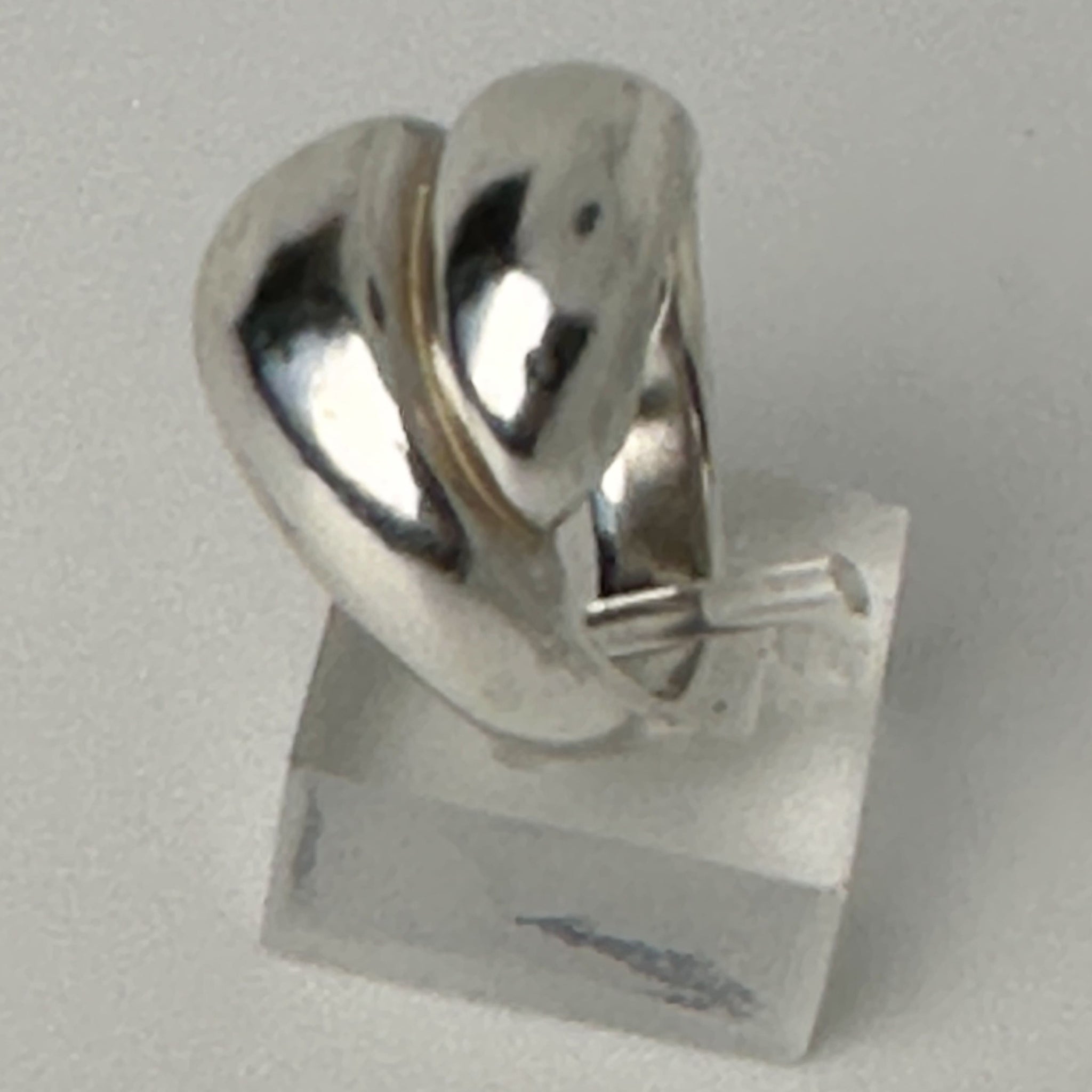 FR0046- ANILLO PLATA FORMAS CURVAS DOBLE