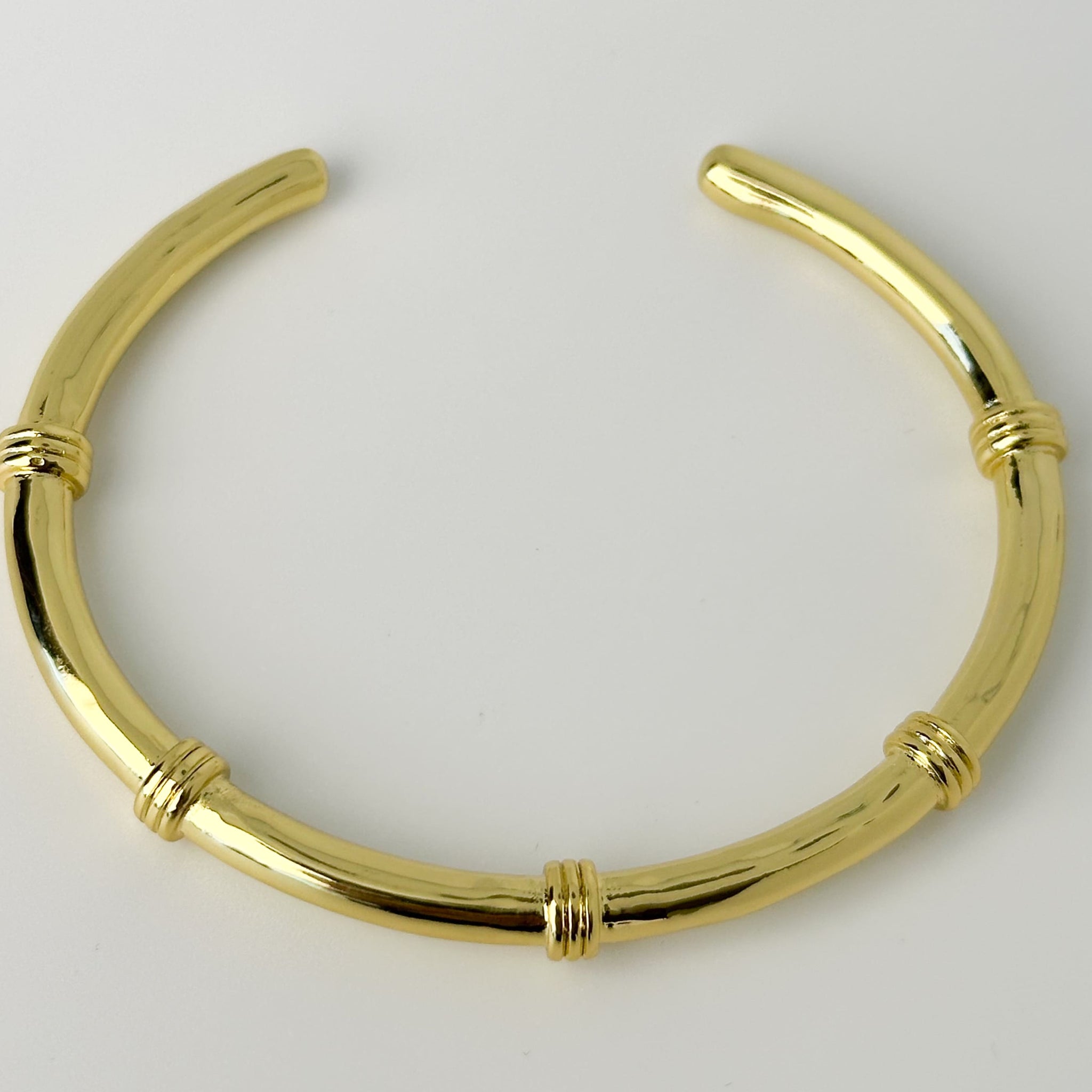 FR2016- PULSERA ESCLAVA BRONCE ENCHAPADA EN ORO