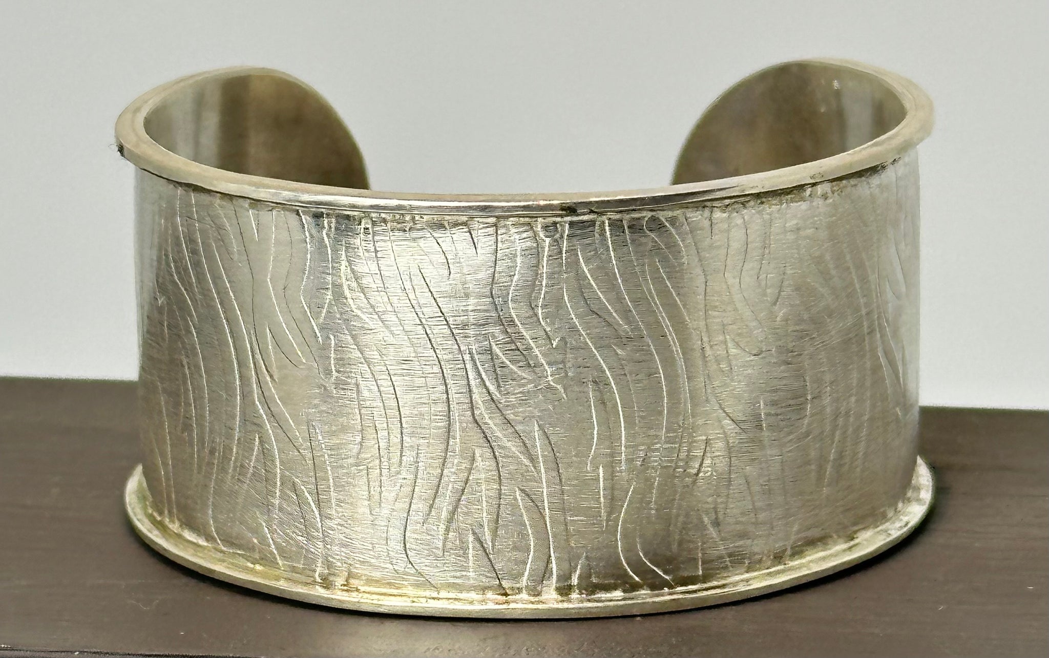 PULSERA FR 2024- GRAN ESCLAVA ESTAMPADA PLATA
