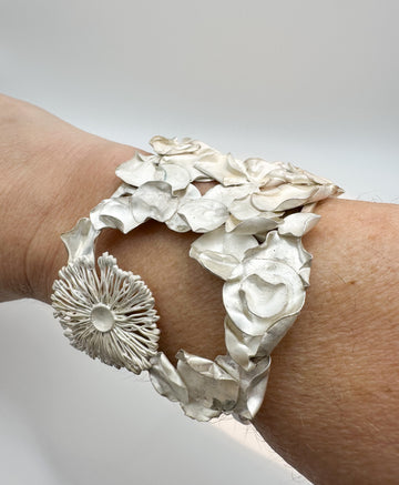 PULSERA FR 2027- GRAN BRAZALETE PLATA HECHO A MANO