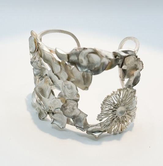 PULSERA FR 2027- GRAN BRAZALETE PLATA HECHO A MANO