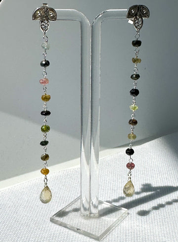 AROS- FR3049- FILIGRANA PLATA Y TURMALINAS