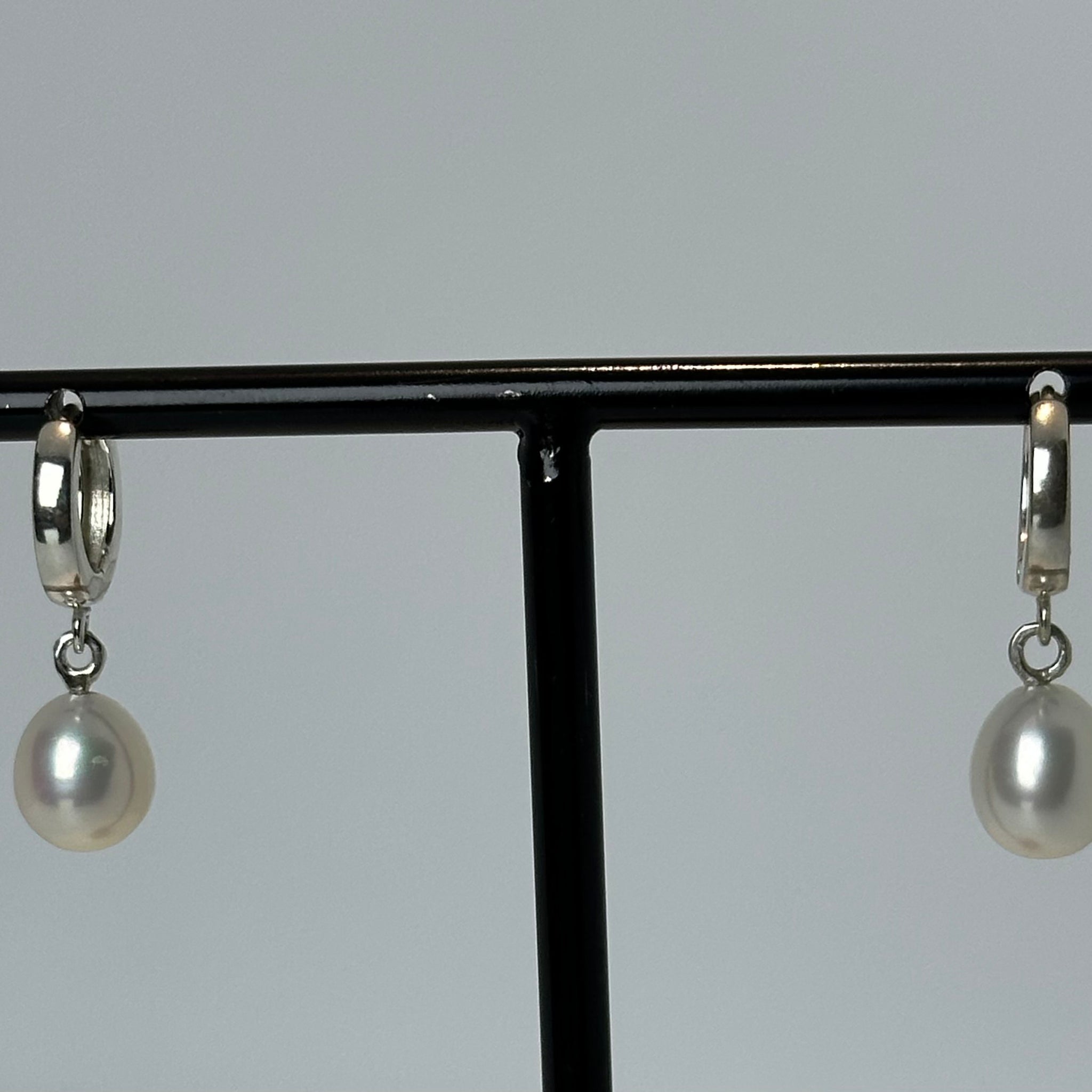 AROS FR3059- ARGOLLITAS PLATA ITALIANAS- PERLA OVAL