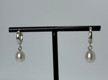 AROS FR3059- ARGOLLITAS PLATA ITALIANAS- PERLA OVAL