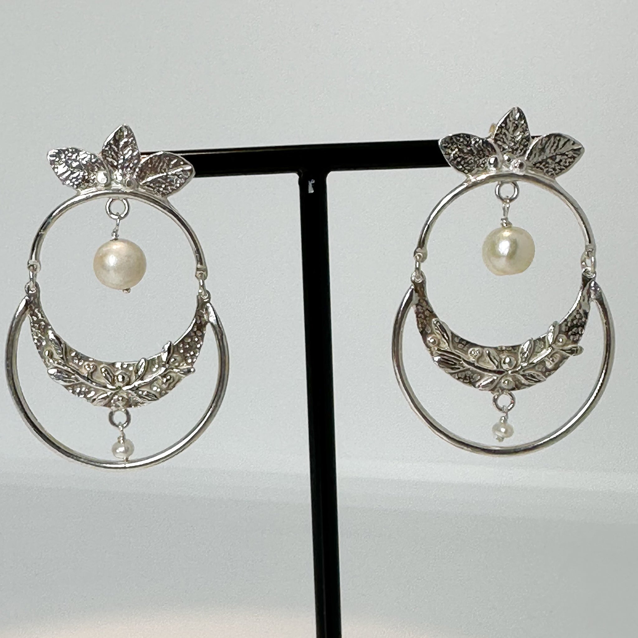 AROS BOHO- FR3066- PLATA PERLAS