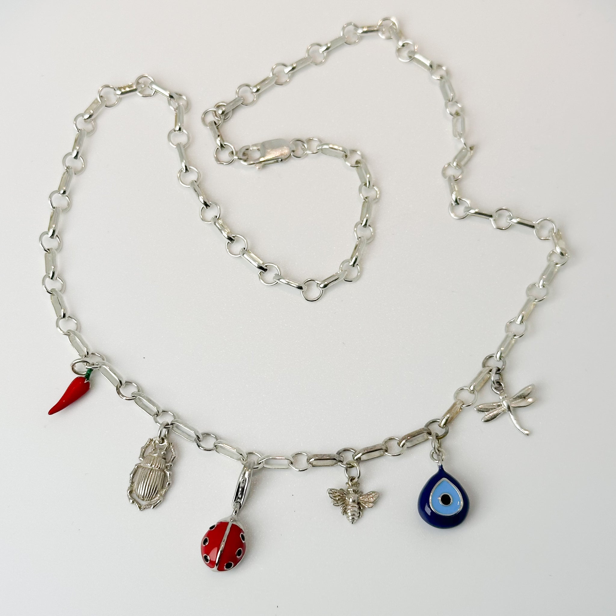 COLLAR-FR 5016- COLLAR PROTECTOR- CADENA Y DIJES PLATA