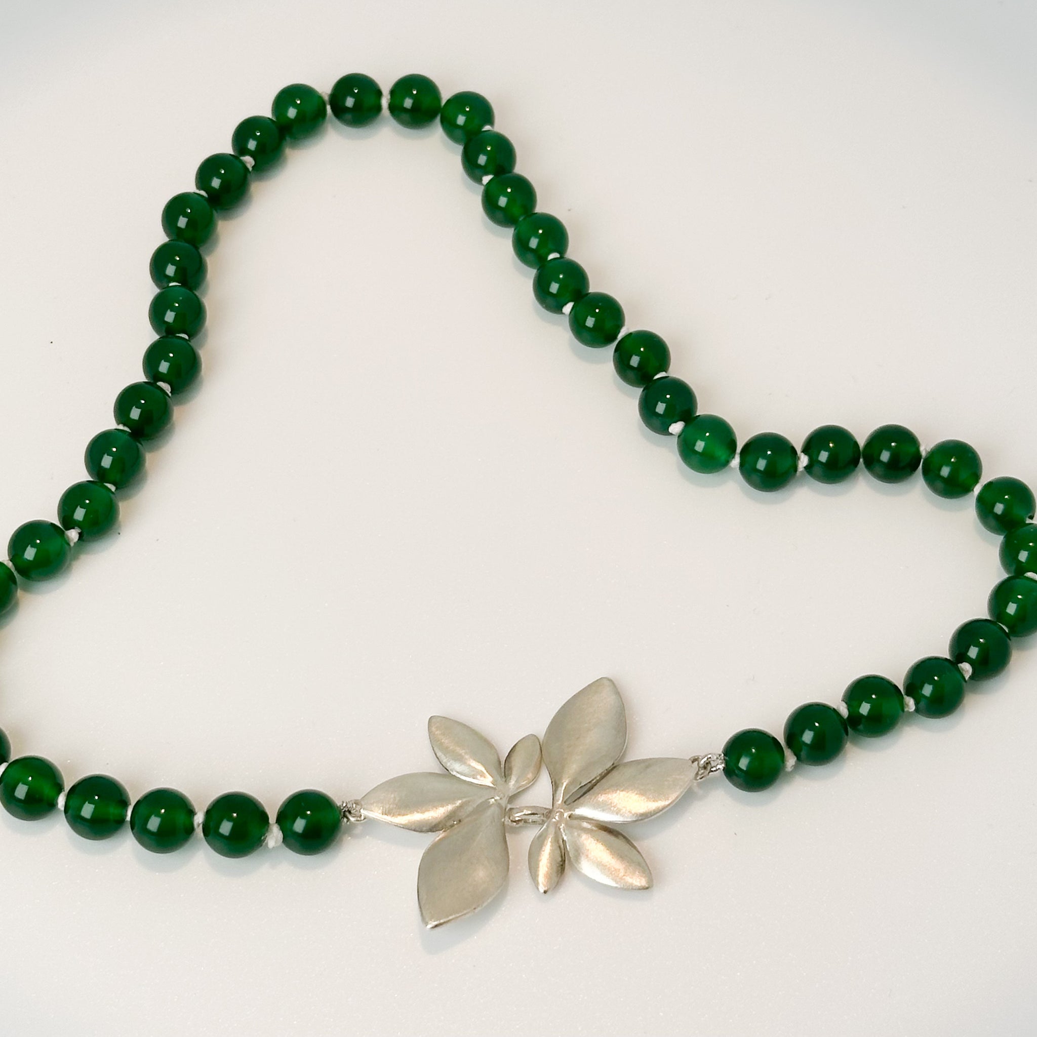 COLLAR FR 5022- COLLAR AVENTURINAS Y BROCHE FRONTAL PLATA