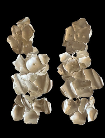 AROS PLATA- PETALOS HORTENCIAS